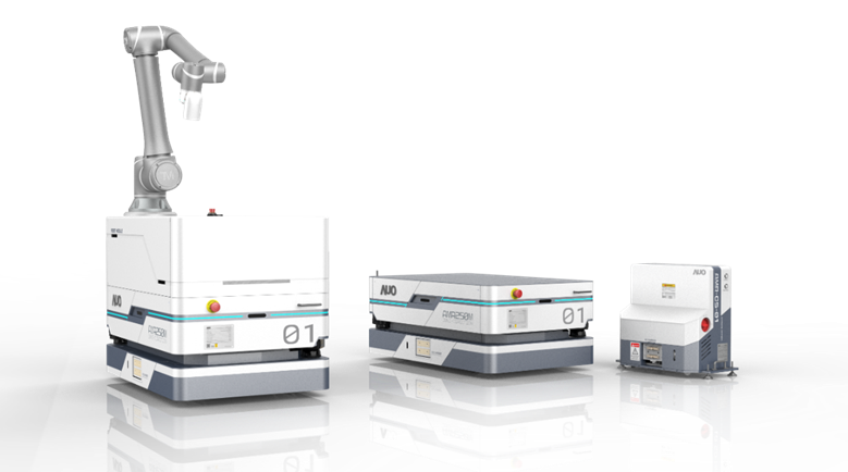 AGGAME數位開發的自主式移動機器人（AMR250M），搭配全向輪並結合AI演算法、2D LiDAR、3D攝影機等技術，協助客戶實現產線全自動化